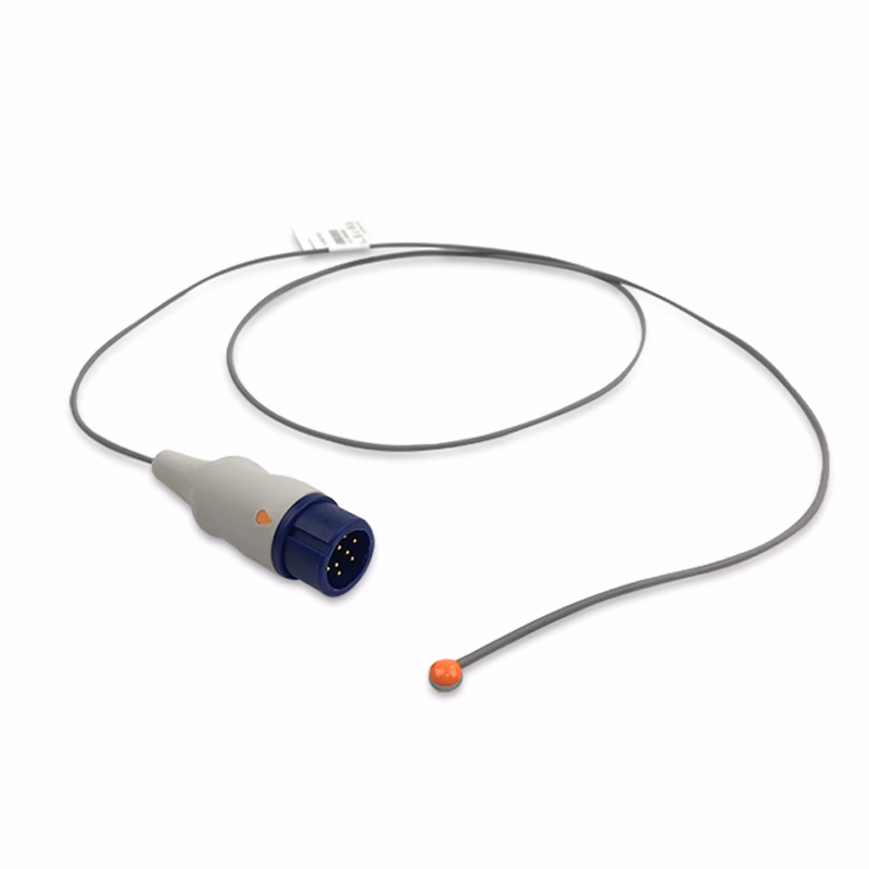 Compatible Pediatric/Neonate Skin Surface 2R x 10K Temperature Probe 1.0m (comparable to Comen 040-001281-00) Reusable, 6.0mm Probe Disc SKU: TS-CM03-PS10