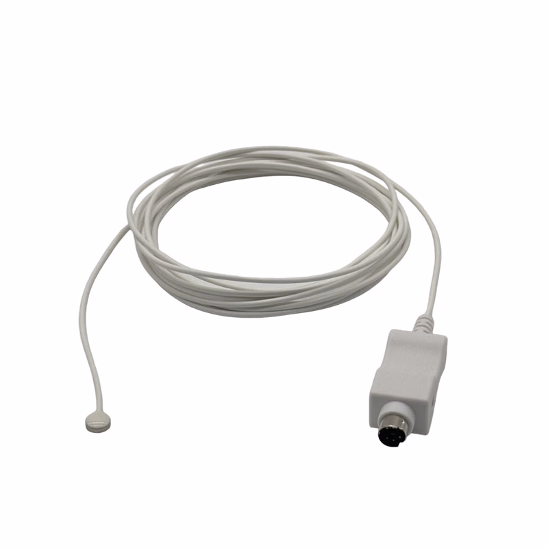 Compatible Pediatric/Neonate Skin Surface 2R x 8.98K Temperature Probe 3.0m (comparable to Draeger MU26042) Reusable, 6.0mm Probe Disc SKU: TS-DGD-PS30
