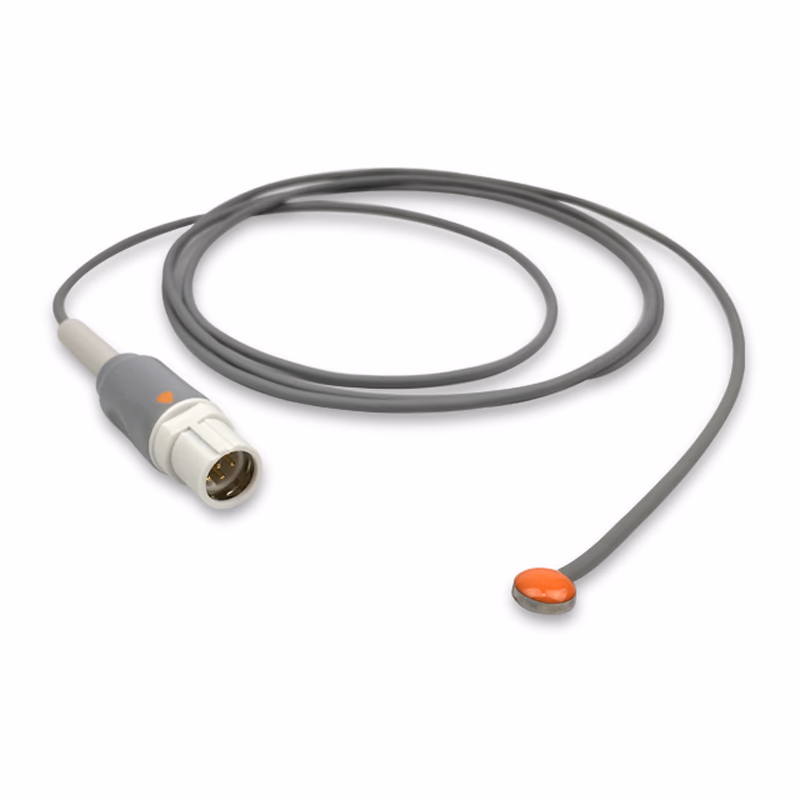 Compatible Adult Skin Surface Temperature Probe 1.5m (comparable to Siemens 4329822) Reusable, 9.0mm Probe Disc SKU: TS-DG-AS15