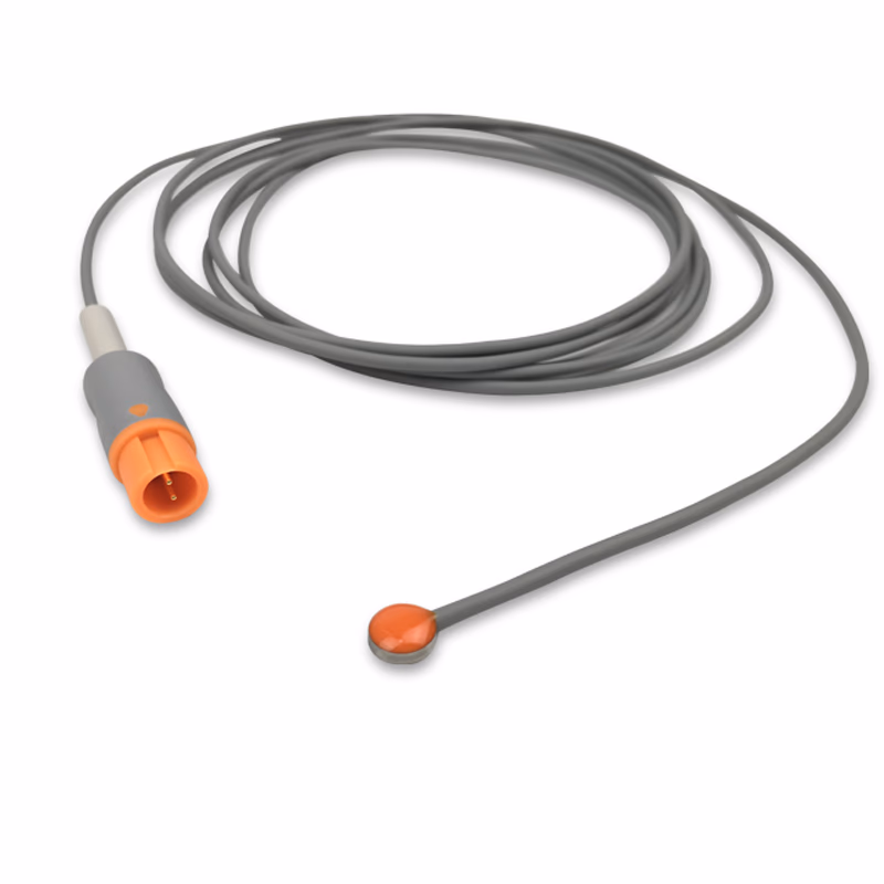 Compatible Adult Skin Surface 400 Series Temperature Probe 3.0m (comparable to Edan 01.15.040226-10) Reusable, 9.0mm Probe Disc SKU: TS-EDA-AS30