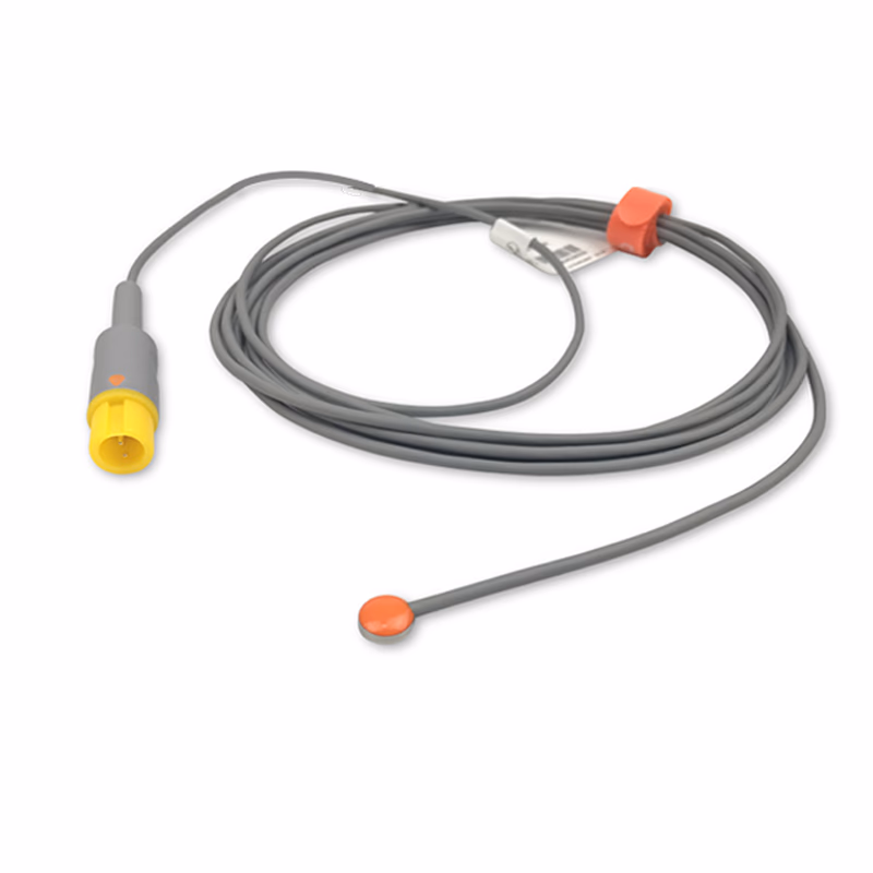 Compatible Adult Skin Surface Temperature Probe 3.0m (comparable to Mindray MR403B) Reusable, 9.0mm Probe Disc SKU: TS-MRA-AS30