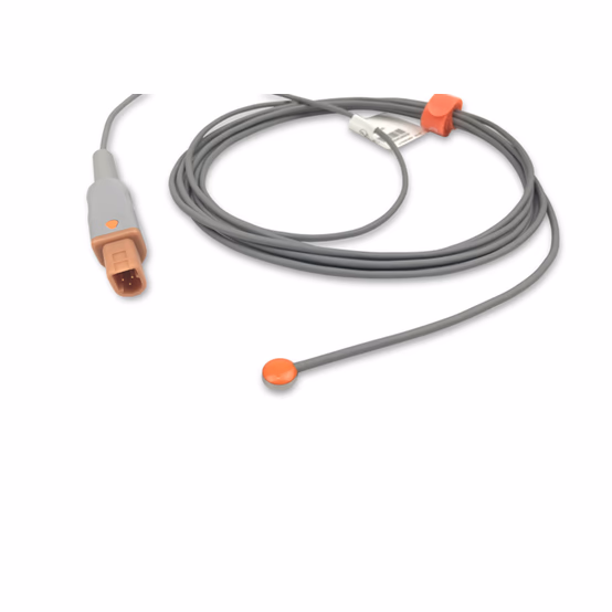 Compatible Adult Skin Surface Temperature Probe 3.0m (comparable to Datascope 040-000057-00) Reusable, 9.0mm Probe Disc SKU: TS-MRB-AS30