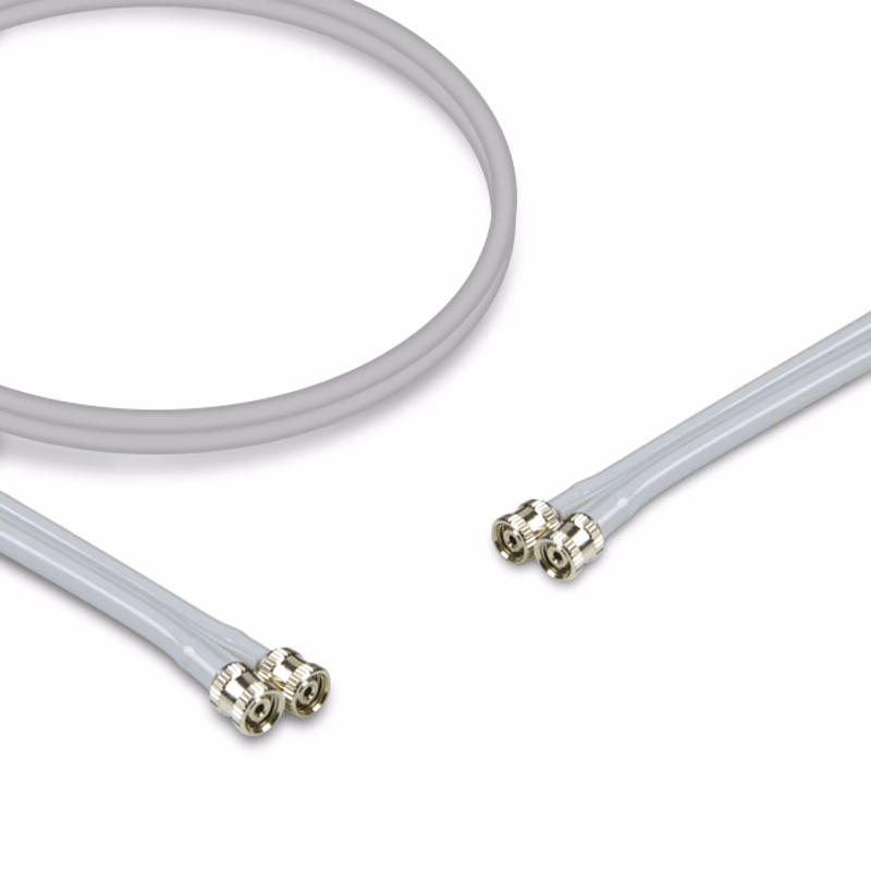 Compatible Adult/Pediatric 2-Tubes BP Air Hose, 2.5m (with: Female Threaded, use with: 2-Tube Screw Cuff) SKU: BPH-AD25-09M-09M