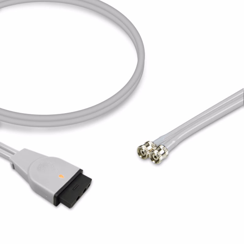 Compatible Adult/Pediatric 2-Tubes BP Air Hose, 2.5m (comparable to GE Healthcare 9461-217, use with: 2-Tube Screw Cuff)  SKU: BPH-AD25-14A-09M