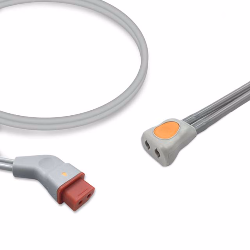 Compatible Adult/Pediatric 2-Tubes BP Air Hose, 3.5m (comparable to Nihon Kohden 902YN901P, use with: 2-Tube DINACLICK Cuff) SKU: BPH-AD35-15A-32