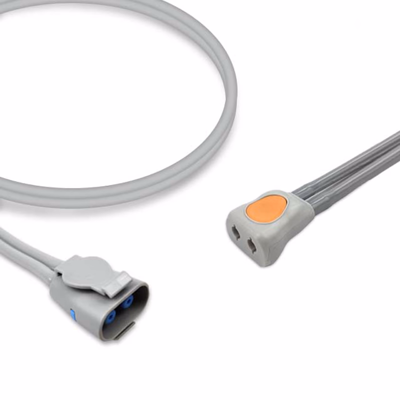 Compatible Adult/Pediatric 2-Tubes BP Air Hose, 3.6m (comparable to GE Healthcare 2058205-001, use with: 2-Tube DINACLICK Cuff) SKU: BPH-AD36-16-32