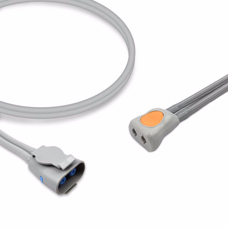 Compatible Adult/Pediatric 2-Tubes BP Air Hose, 7.2m (comparable to GE Healthcare 2058205-002, use with: 2-Tube DINACLICK Cuff)  SKU: BPH-AD72-16-32