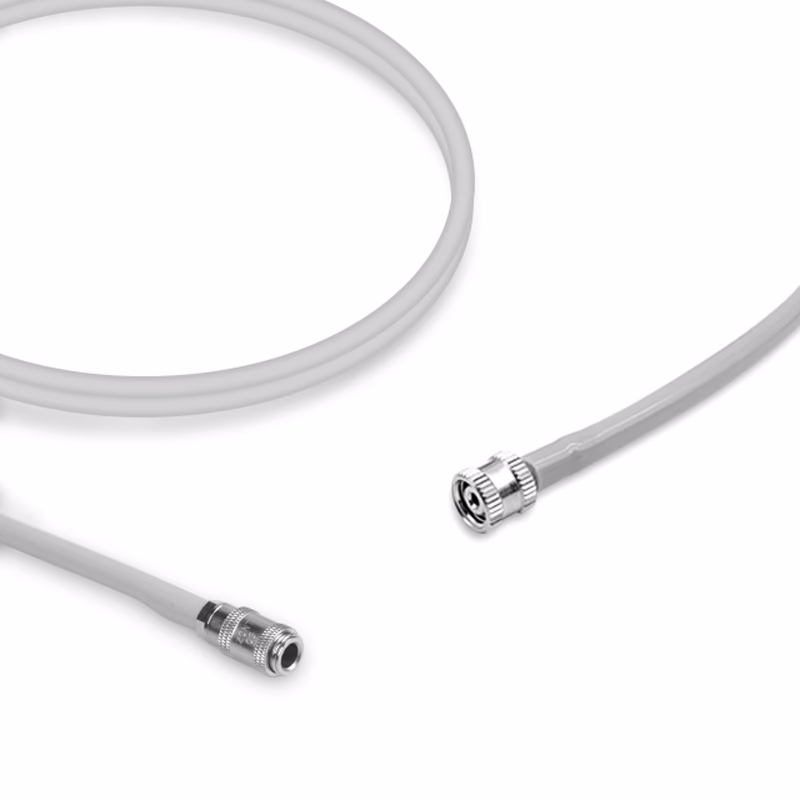 Compatible Adult/Pediatric 1-Tube BP Air Hose, 2.5m (with: Rectus Recept, use with: 1-Tube Screw Cuff) SKU: BPH-AS25-02M-09M