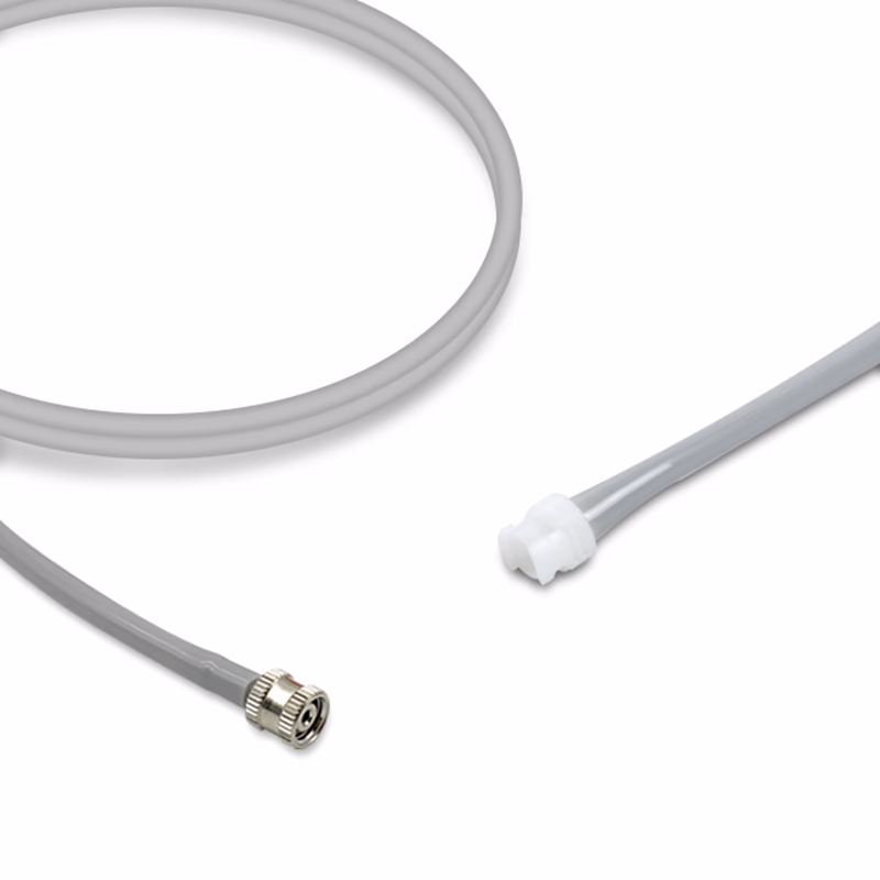 Compatible Adult/Pediatric 1-Tube BP Air Hose, 2.5m (with: Female Threaded, use with: 1-Tube Male Submin Cuff) SKU: BPH-AS25-09M-11