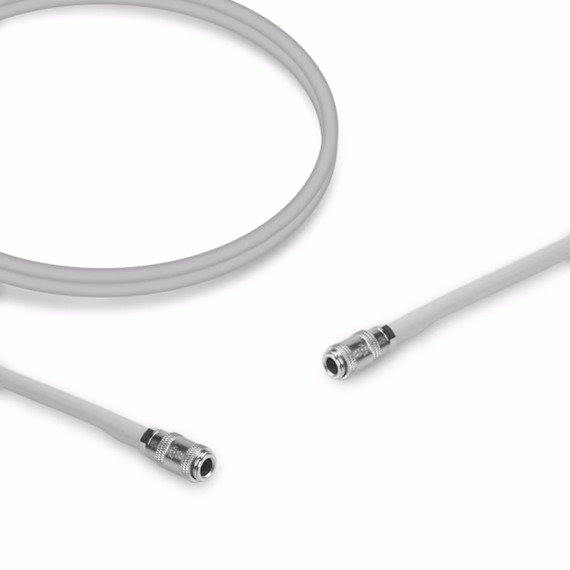 Compatible Adult/Pediatric 1-Tube BP Air Hose, 3.0m (with: Rectus Recept, use with: 1-Tube Bayonet Cuff) SKU: BPH-AS30-02M-02M