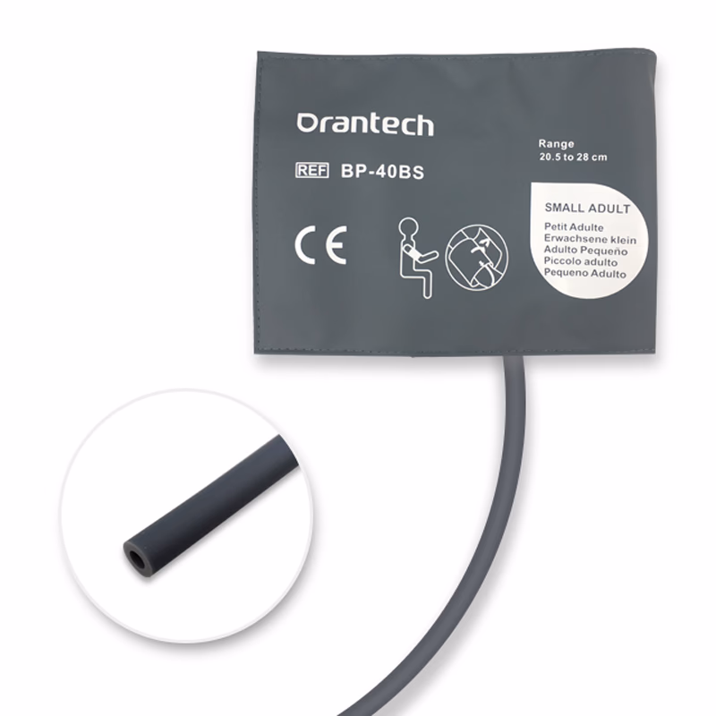 Small Adult 20.5-28cm 1-Tube Dark Grey BP Cuff with No Fitting Reusable, PU, Tubing/ 20cm SKU: CL-BP-40BS