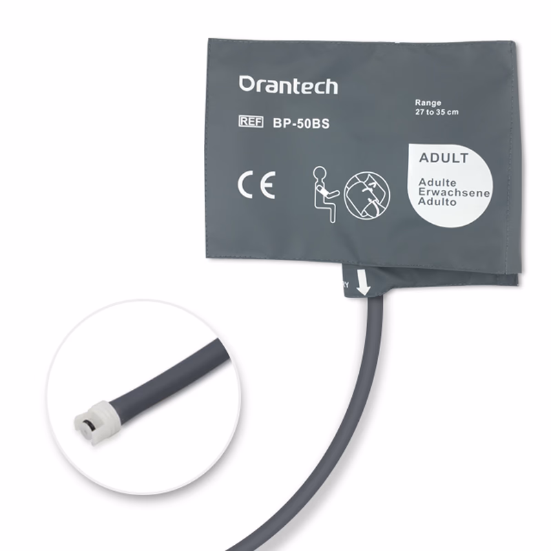 Orantech Adult 27-35cm 1-Tube Dark Grey BP Cuff with Male Submin Reusable, PU, Tubing/ 20cm, 1 pcs/bag SKU: CL-BP-50BS-W10