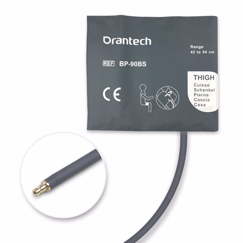 Thigh 42-54cm 1-Tube Dark Grey BP Cuff with Male Bayonet Reusable, PU, Tubing/ 20cm SKU: CL-BP-90BS-W01M