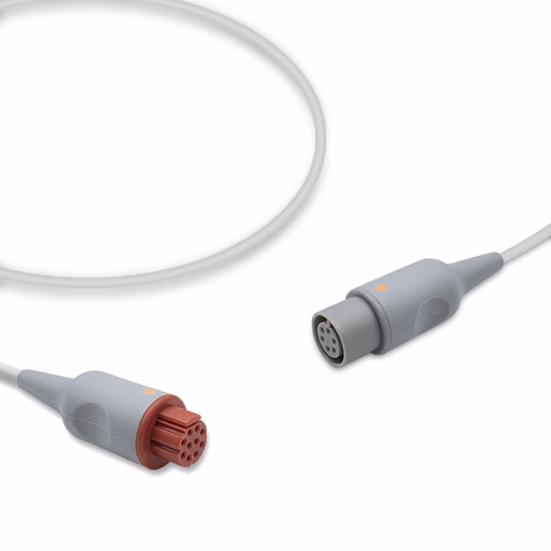 Compatible IBP Converter Cable (for use with Datex Ohmeda, used with AAMI IBP Cable) Reusable, 0.3m SKU: IBPA-DX-AM03