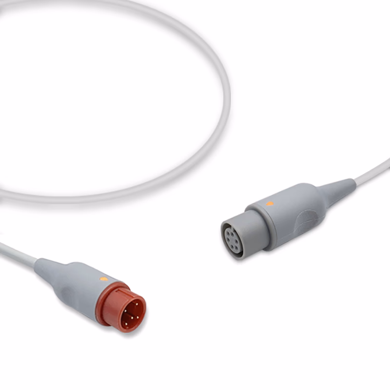 Compatible IBP Converter Cable (for use with Infinium, used with AAMI IBP Cable) Reusable, 0.3m SKU: IBPA-INF-AM03