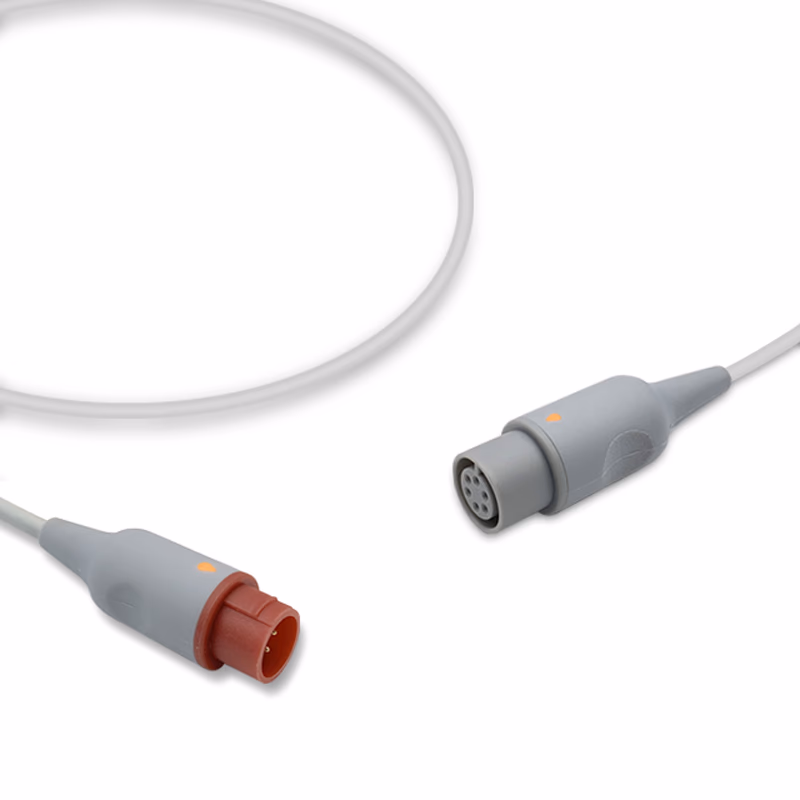 Compatible IBP Converter Cable (for use with Mennen Medical, used with AAMI IBP Cable) Reusable, 0.3m SKU: IBPA-MN-AM03