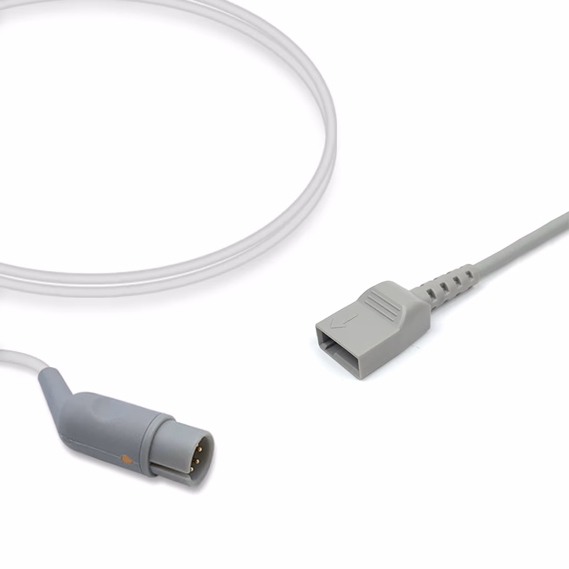 Compatible IBP Adapter Cable (for use with AAMI, used with Meritrans, Transducer) Reusable, 3.2m SKU: IBP-AM-MT32
