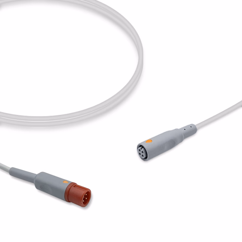 Compatible IBP Adapter Cable (for use with Biolight, used with B.Braun, Transducer) Reusable, 4.0m SKU: IBP-BLT-BB40