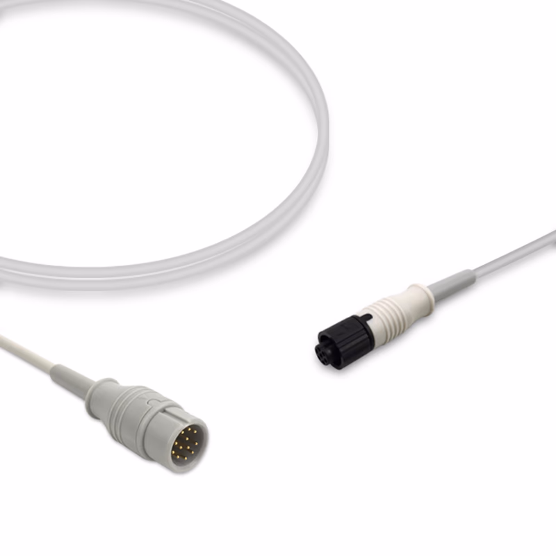 Compatible IBP Adapter Cable (for use with Comen, used with Medex Logical, Transducer) Reusable, 4.0m SKU: IBP-CM-MXL40