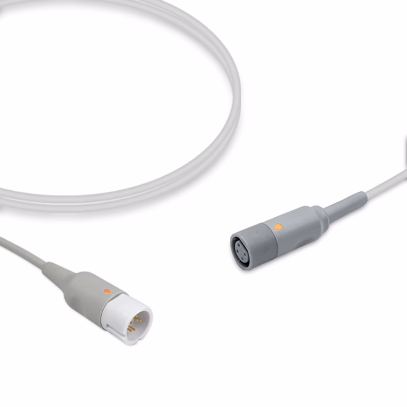 Compatible IBP Adapter Cable (for use with Draeger, used with Mindray, Transducer) Reusable, 4.0m SKU: IBP-DGC-MIR40