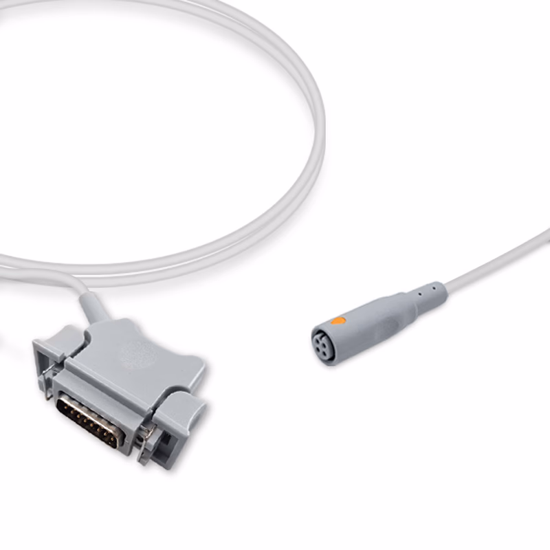 Compatible IBP Adapter Cable (for use with Siemens, used with B.Braun, Transducer) Reusable, 4.0m SKU: IBP-DGD-BB40