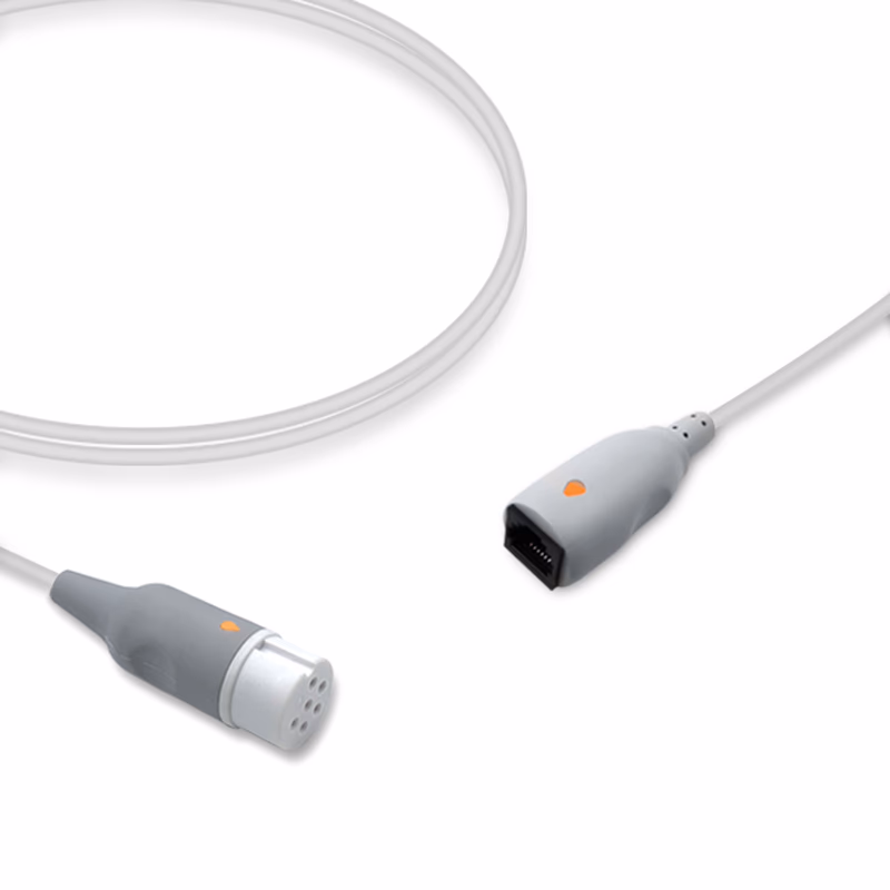 Compatible IBP Adapter Cable (for use with Datascope, used with Abbott/Medex, Transducer) Reusable, 4.0m SKU: IBP-DT-MXT40