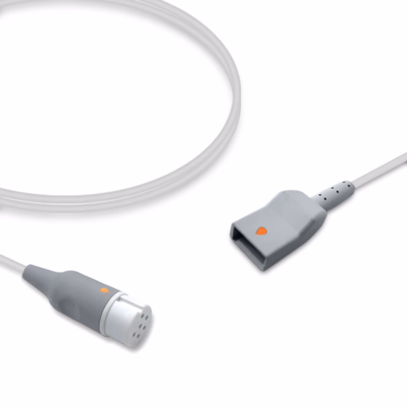 Compatible IBP Adapter Cable (comparable to Datascope 650-204, used with Utah, Transducer) Reusable, 4.0m SKU: IBP-DT-UT40