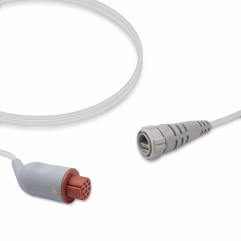 Compatible IBP Adapter Cable (for use with Datex Ohmeda, used with Argon, Transducer) Reusable, 4.0m SKU: IBP-DX-AG40