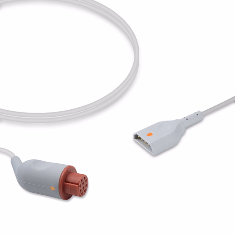 Compatible IBP Adapter Cable (for use with Datex Ohmeda, used with PVB, Transducer) Reusable, 4.0m SKU: IBP-DX-PVB40