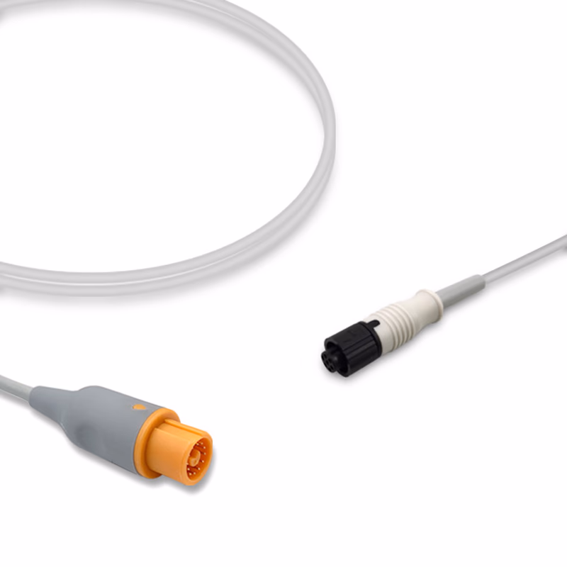 Compatible IBP Adapter Cable (for use with Fukuda Denshi, used with Medex Logical, Transducer) Reusable, 4.0m SKU: IBP-FDA-MXL40
