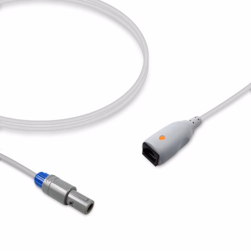 Compatible IBP Adapter Cable (for use with MEDOS, used with Abbott/Medex, Transducer) Reusable, 4.0m SKU: IBP-MD-MXT40