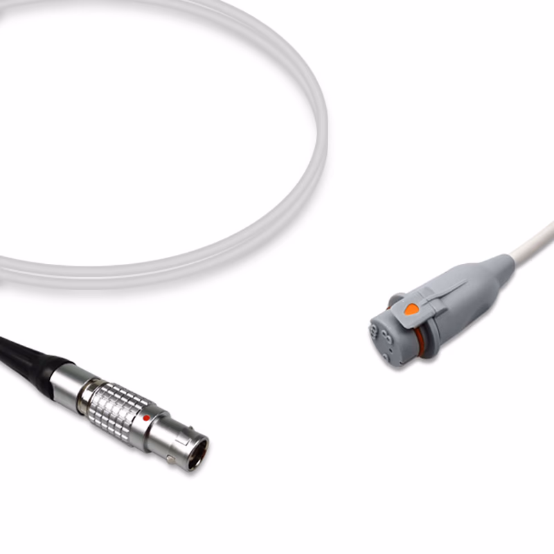 Compatible IBP Adapter Cable (for use with Maquet, used with B.D., Transducer) Reusable, 4.0m SKU: IBP-ME-BD40