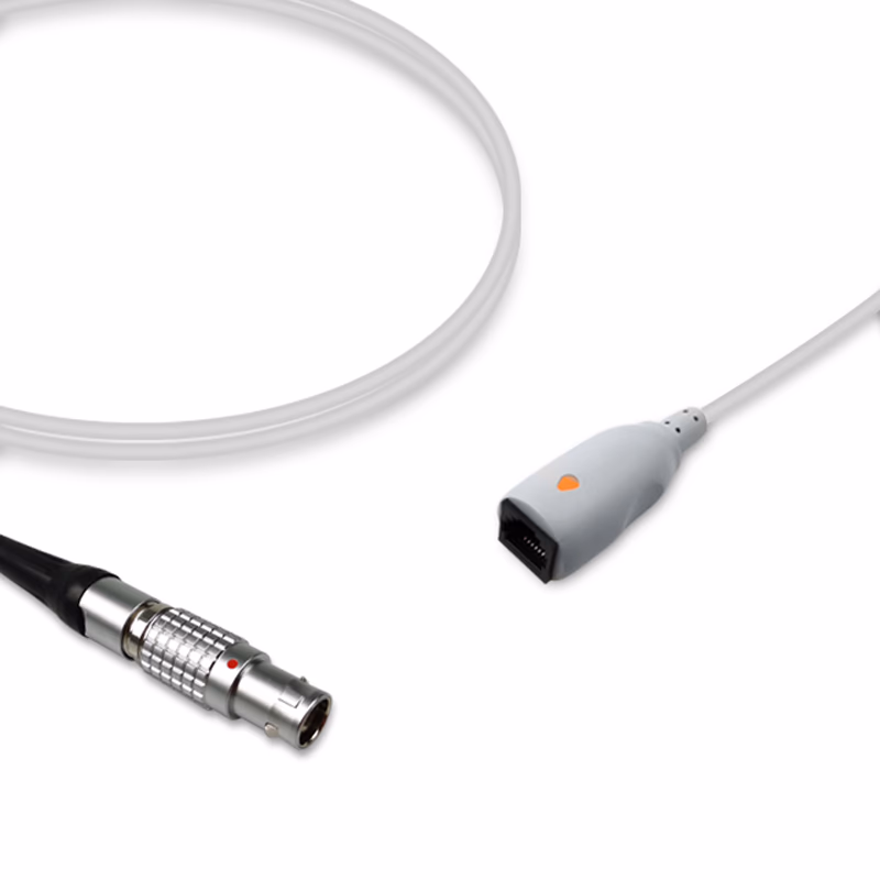 Compatible IBP Adapter Cable (for use with Maquet, used with Abbott/Medex, Transducer) Reusable, 4.0m SKU: IBP-ME-MXT40