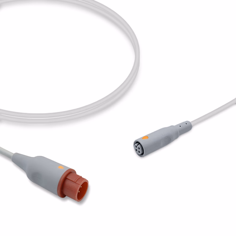Compatible IBP Adapter Cable (for use with Mennen Medical, used with B.Braun, Transducer) Reusable, 4.0m SKU: IBP-MN-BB40