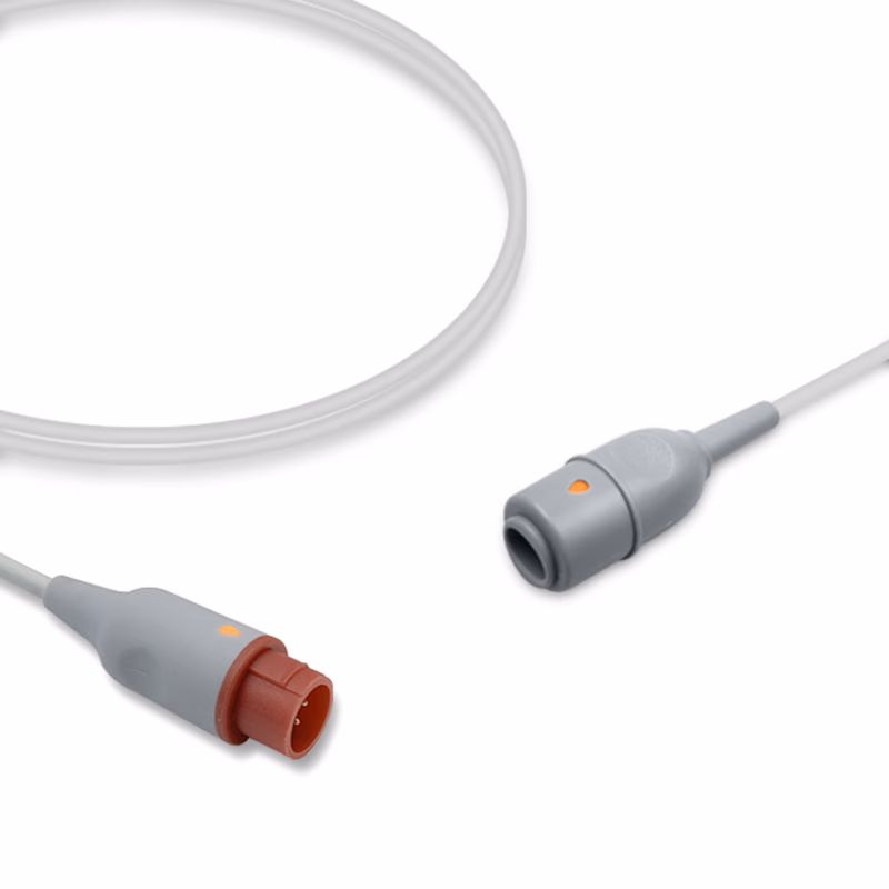 Compatible IBP Adapter Cable (for use with Mennen Medical, used with Edwards, Transducer) Reusable, 4.0m SKU: IBP-MN-EW40