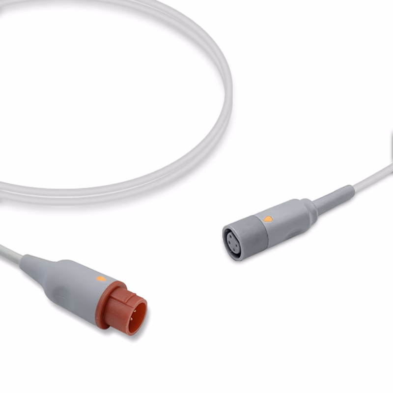Compatible IBP Adapter Cable (for use with Mennen Medical, used with Mindray, Transducer) Reusable, 4.0m SKU: IBP-MN-MIR40