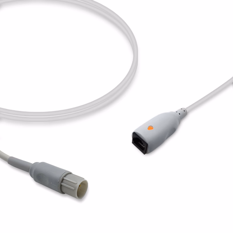 Compatible IBP Adapter Cable (comparable to Nihon Kohden NKD-IBP/TRANSPAC, used with Medex Logical, Transducer) Reusable, 4.0m SKU: IBP-NKA-MXT40