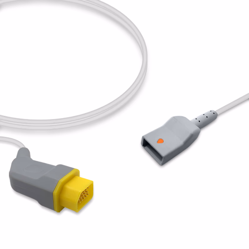 Compatible IBP Adapter Cable (comparable to Nihon Kohden JP-960P, used with Utah, Transducer) Reusable, 4.0m SKU: IBP-NKB-UT40
