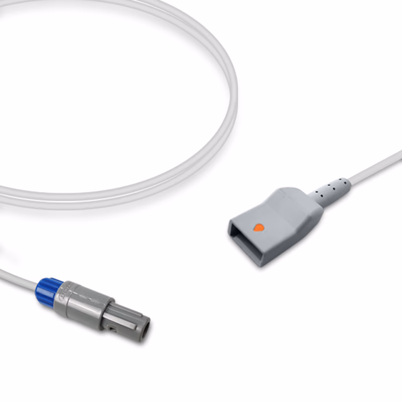 Compatible IBP Adapter Cable (for use with Nihon Kohden, used with Utah, Transducer) Reusable, 4.0m SKU: IBP-NKC-UT40