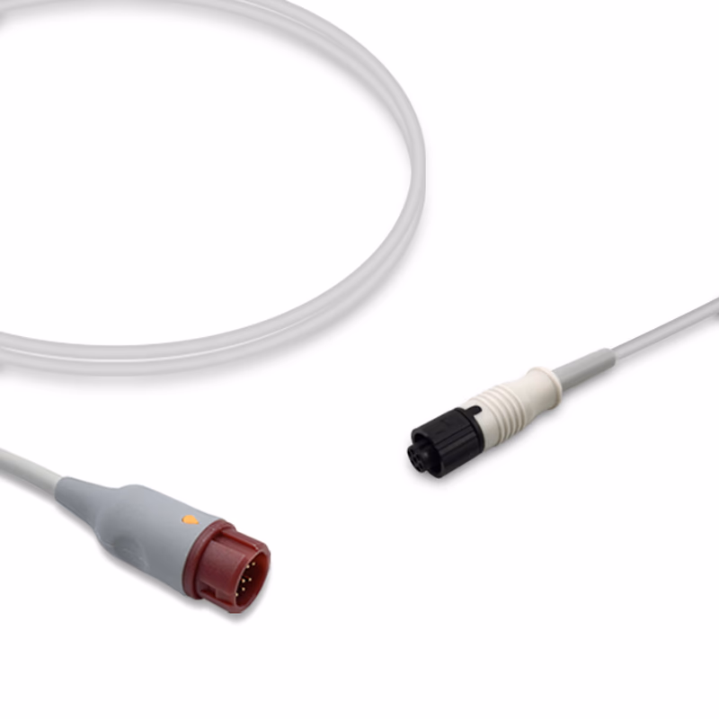 Compatible IBP Adapter Cable (for use with Philips, used with Medex Logical, Transducer) Reusable, 4.0m SKU: IBP-PH-MXL40