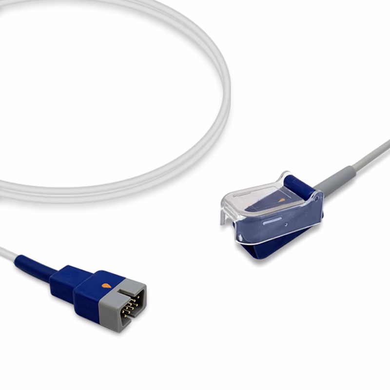 Compatible SpO2 Adapter Cable 1.2m (comparable to Nellcor DEC-4, used with OxiMax Sensors) Reusable SKU: SA-001X-12