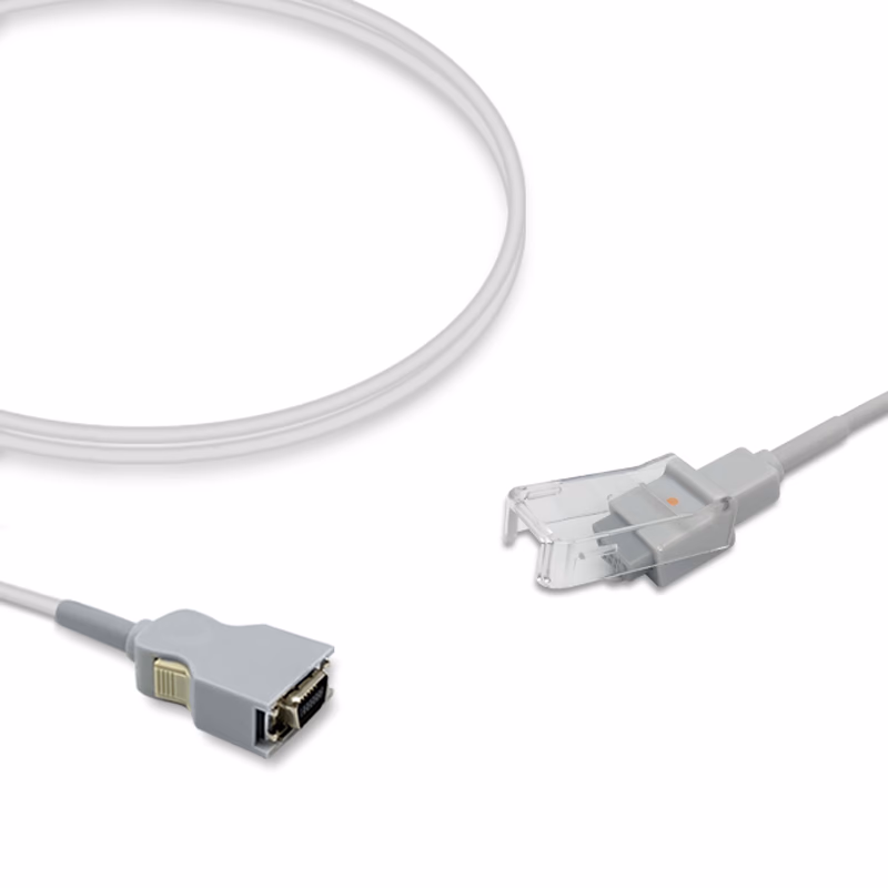 Compatible SpO2 Adapter Cable 2.4m (comparable to Masimo MNC-I (OEM is 3m), used with Nellcor Oxismart Sensors) Reusable SKU: SA-008RB-24