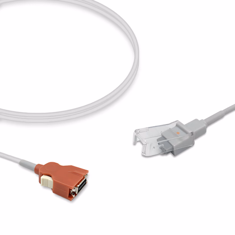 Compatible SpO2 Adapter Cable 2.4m (comparable to Masimo RED MNC(2642), used with Nellcor Oxismart Sensors) Reusable SKU: SA-009RB-24