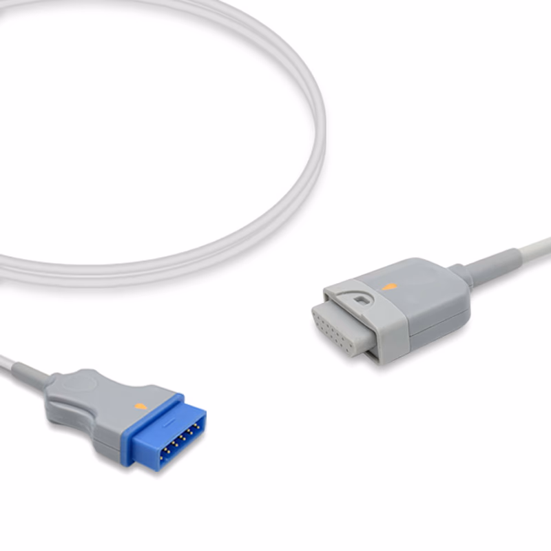 Compatible SpO2 Adapter Cable 2.4m (comparable to GE Healthcare 2068423-068, used with Masimo M LNCS Sensors) Reusable SKU: SA-015RB-24ML