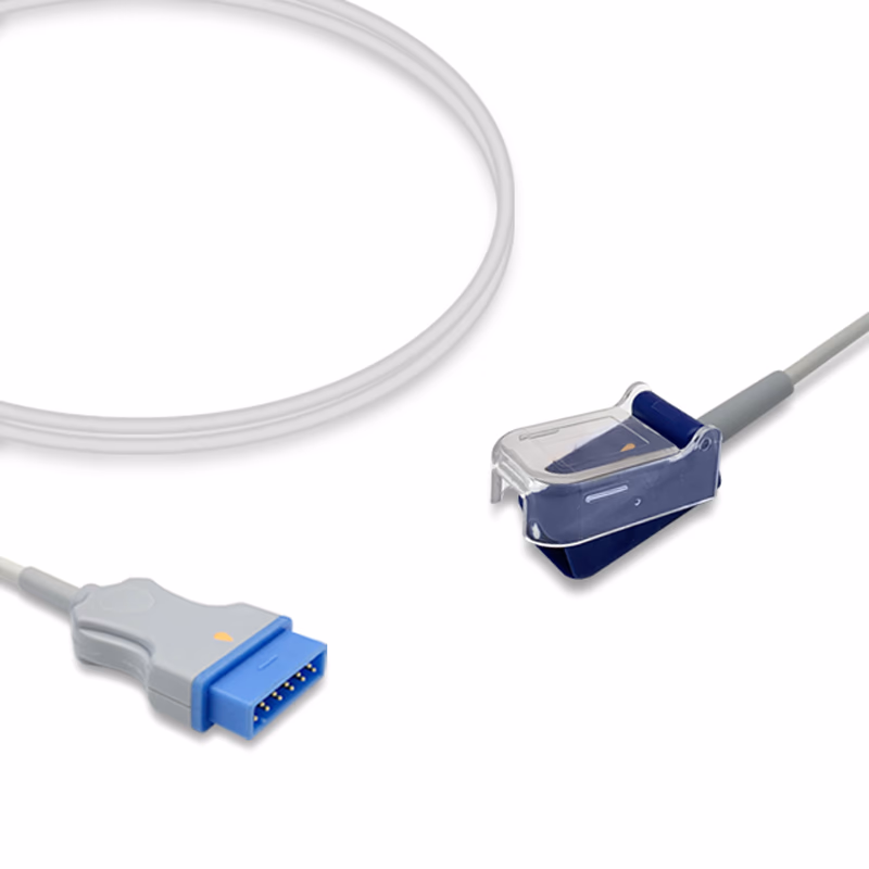 Compatible SpO2 Adapter Cable 2.4m (comparable to GE Healthcare 2021406-001, used with Nellcor OxiMax Sensors) Reusable SKU: SA-015X-24