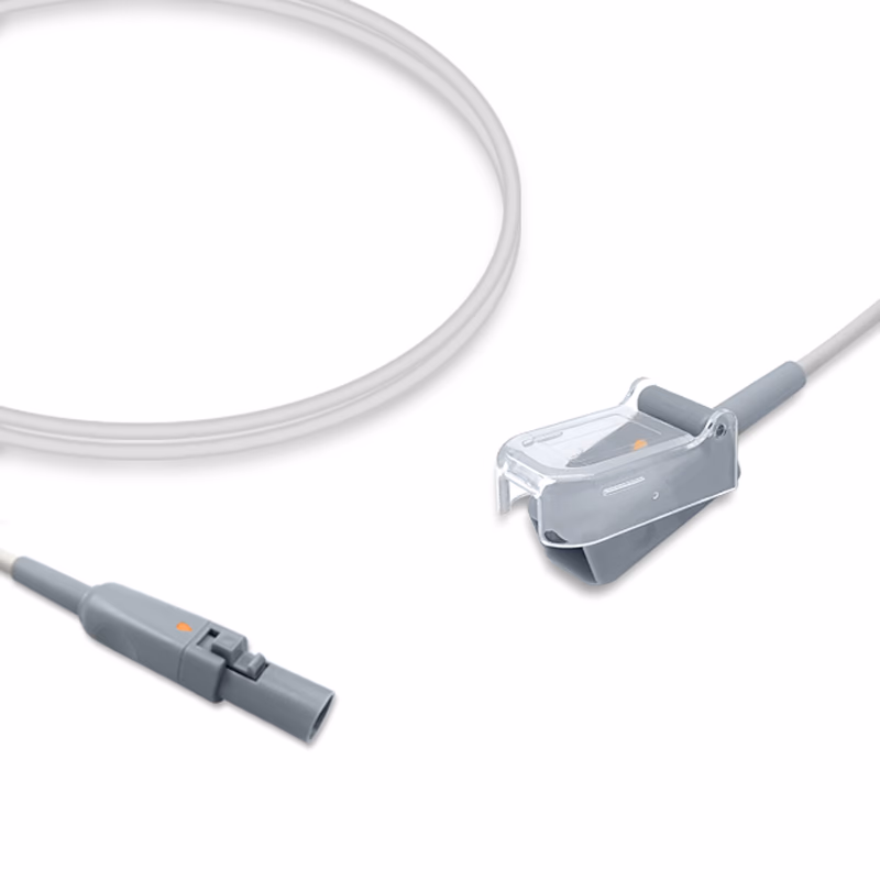 Compatible SpO2 Adapter Cable 2.4m (comparable to GE Healthcare 4033CAX, used with Nellcor Oxismart Sensors) Reusable SKU: SA-022-24