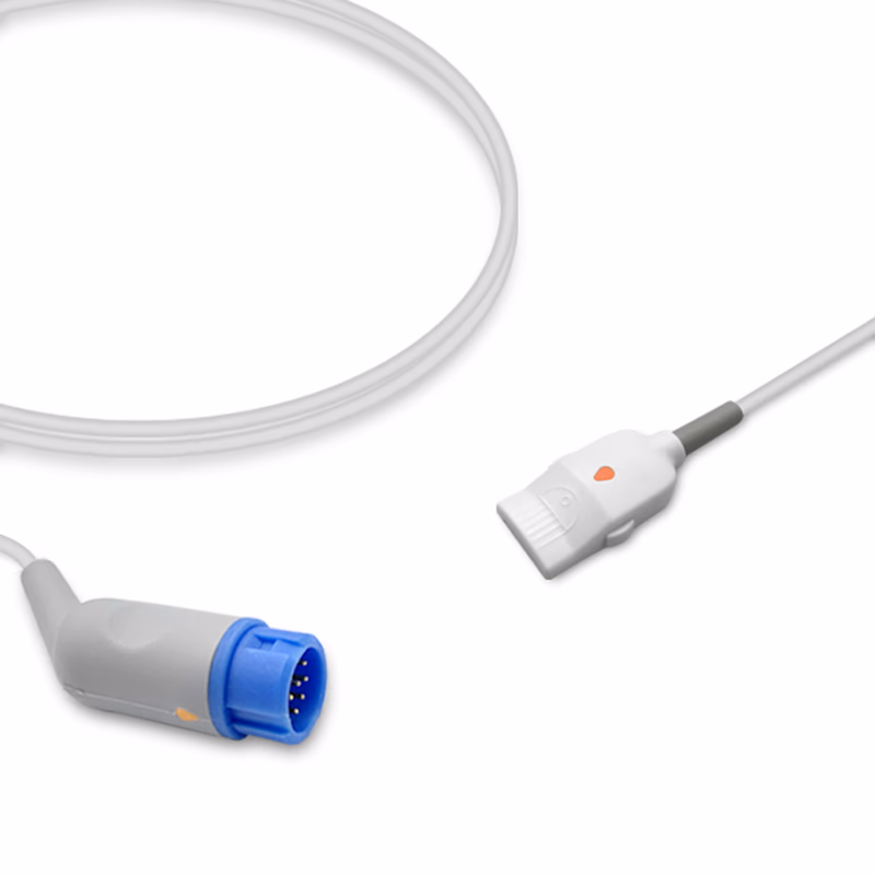 Compatible SpO2 Adapter Cable 2.4m (comparable to Philips M1020-61102, used with Masimo LNOP Sensors) Reusable SKU: SA-023-24LP