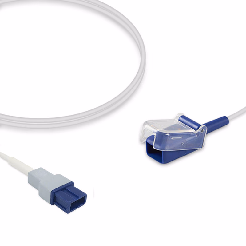 Compatible SpO2 Adapter Cable 3.0m (comparable to Spacelabs 700-0792-00, used with Nellcor OxiMax Sensors) Reusable SKU: SA-026X-30
