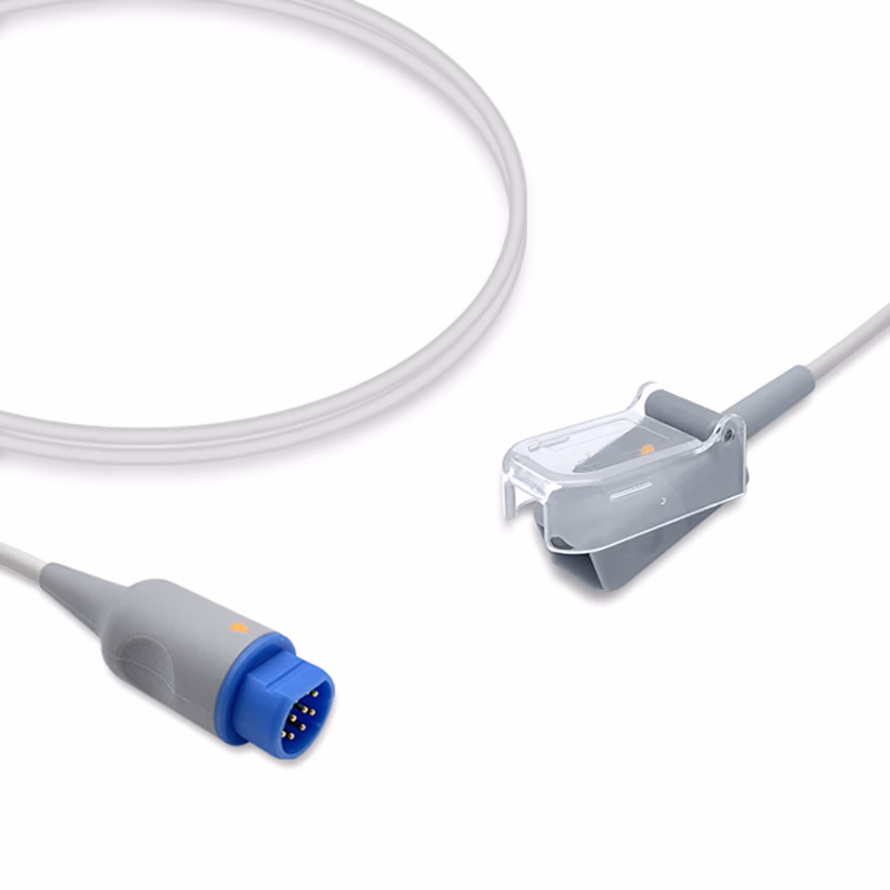 Compatible SpO2 Adapter Cable 2.4m (for use with Siemens, used with Nellcor Oxismart Sensors) Reusable SKU: SA-027-24
