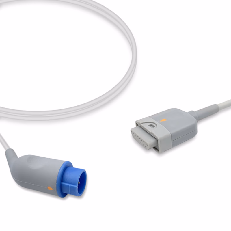 Compatible SpO2 Adapter Cable 2.4m (comparable to Schiller Rainbow, used with Masimo M LNCS Sensors) Reusable SKU: SA-049RB-24ML